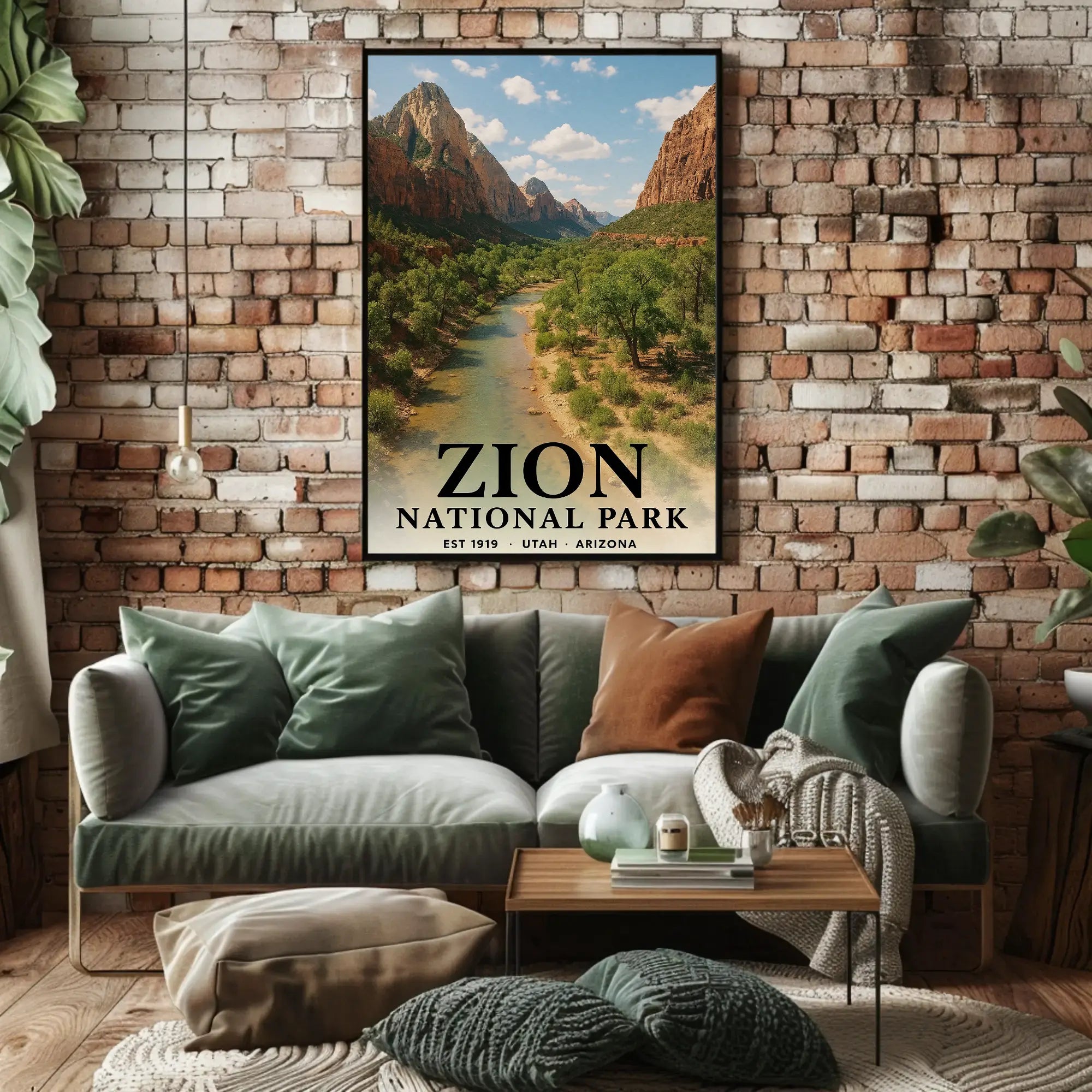 Zion National Park Adventure Awaits National Park Poster PosterGoat