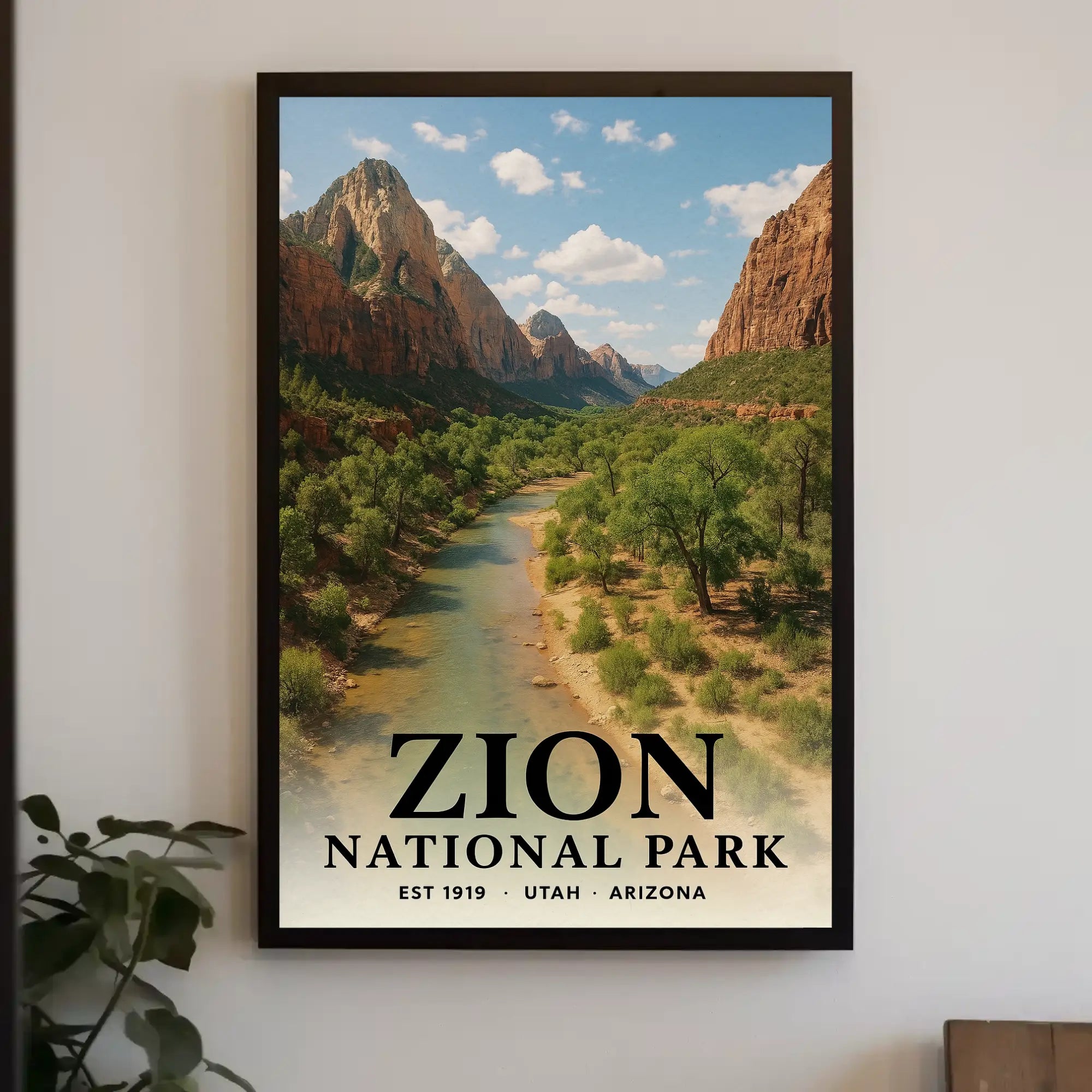 Zion National Park Adventure Awaits National Park Poster PosterGoat