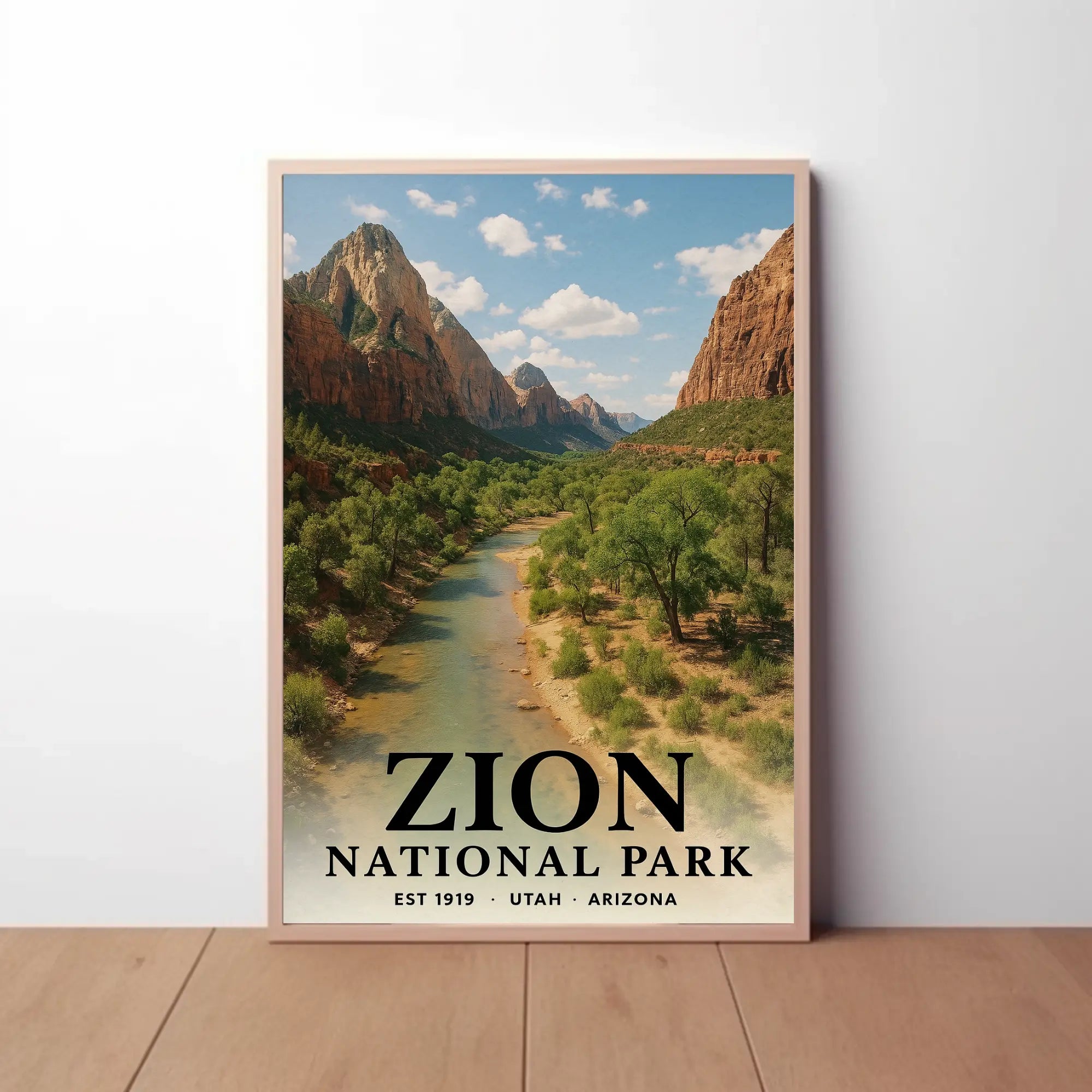 Zion National Park Adventure Awaits National Park Poster PosterGoat