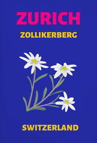 Zurich Zollikerberg Swiss Flora Travel Poster PosterGoat
