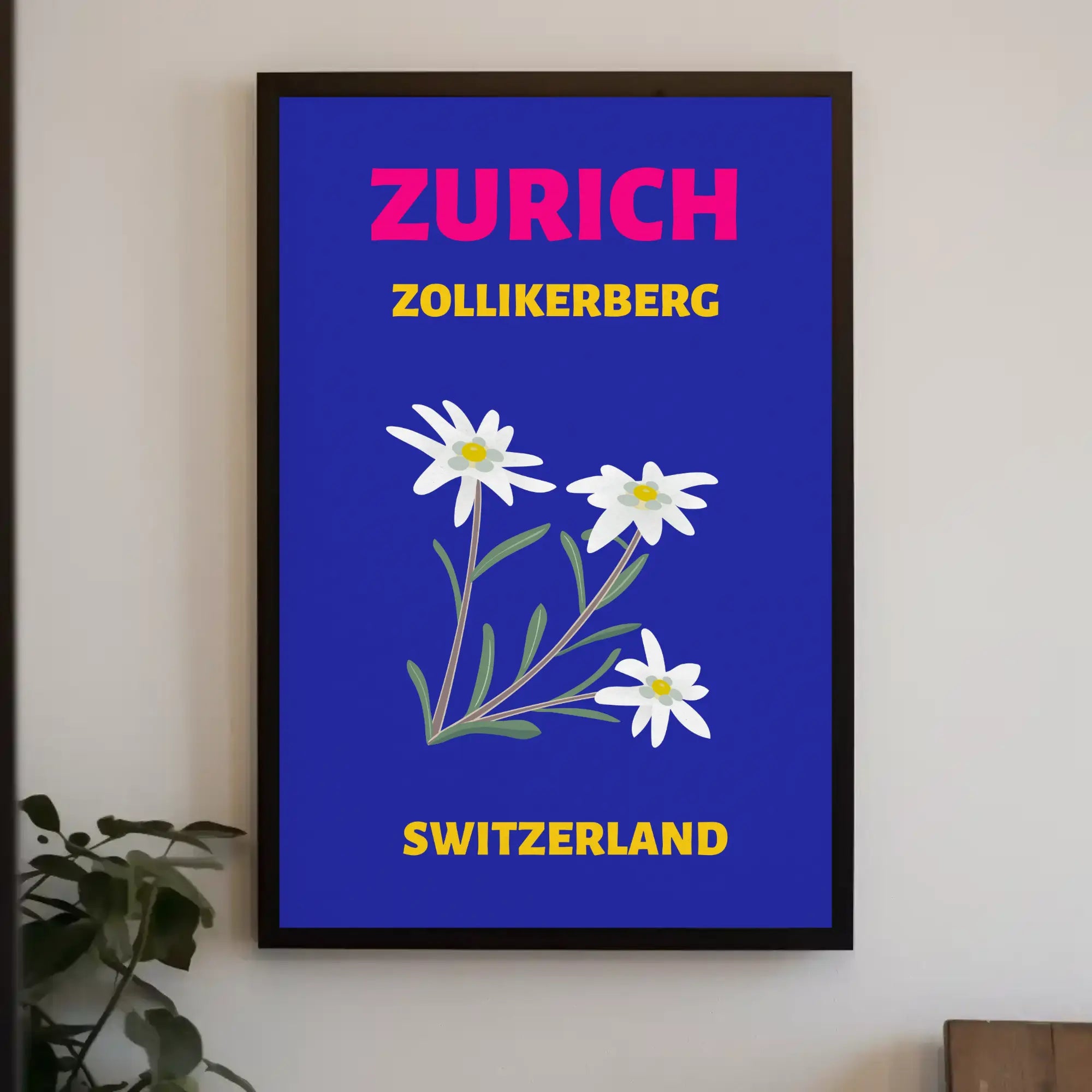 Zurich Zollikerberg Swiss Flora Travel Poster PosterGoat