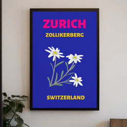 Zurich Zollikerberg Swiss Flora Travel Poster PosterGoat