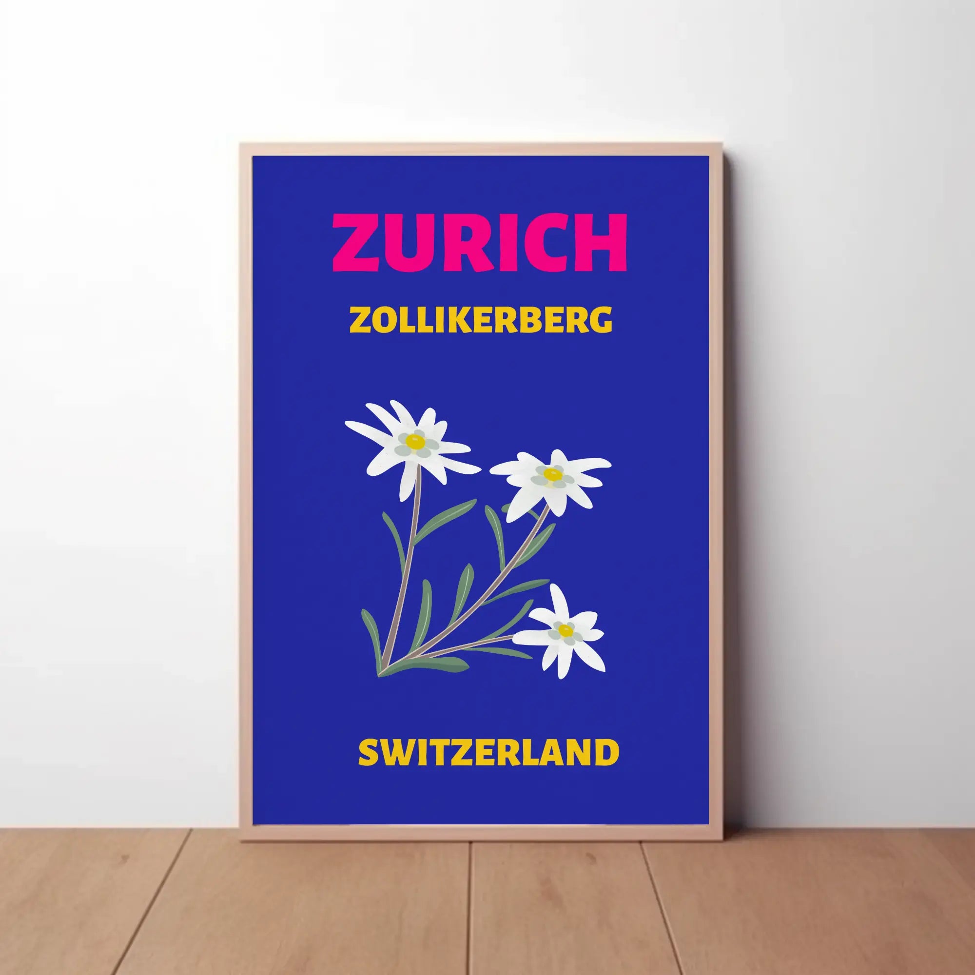 Zurich Zollikerberg Swiss Flora Travel Poster PosterGoat