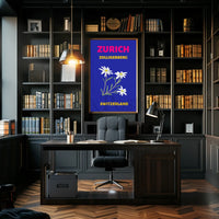 Zurich Zollikerberg Swiss Flora Travel Poster PosterGoat