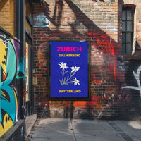 Zurich Zollikerberg Swiss Flora Travel Poster PosterGoat