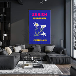 Zurich Zollikerberg Swiss Flora Travel Poster PosterGoat