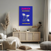 Zurich Zollikerberg Swiss Flora Travel Poster PosterGoat