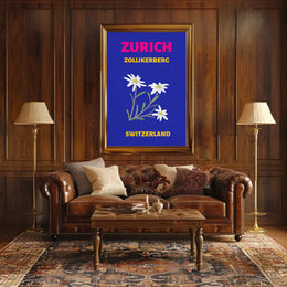Zurich Zollikerberg Swiss Flora Travel Poster PosterGoat