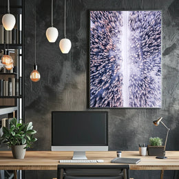 Winter Wonderland Aerial View Poster