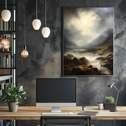Majestic Wilderness Landscape Print in Artistic Poster