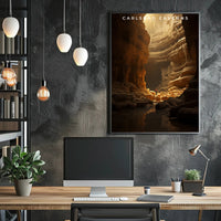 Carlsbad Caverns Travel Poster Vintage Wall Art