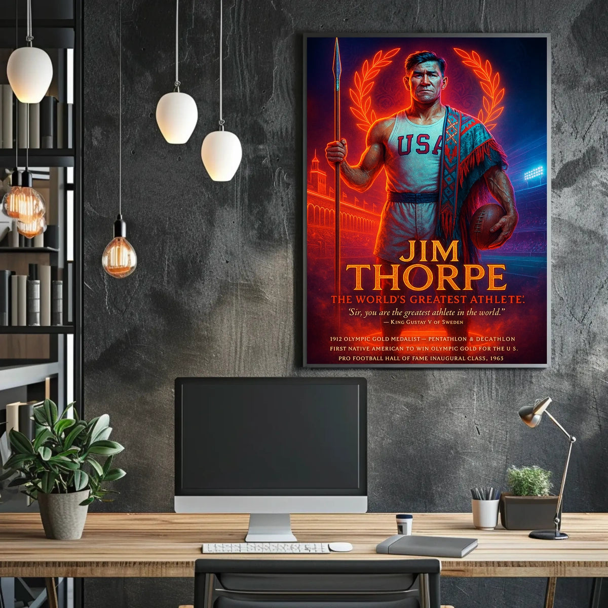 Jim Thorpe Legendary Athlete Jim Thorpe Poster