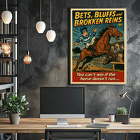 Bets, Bluffs, and Broken Reins Poster