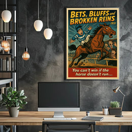 Bets, Bluffs, and Broken Reins Poster