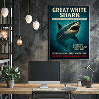 Great White Shark – Ocean's Legend Poster PosterGoat