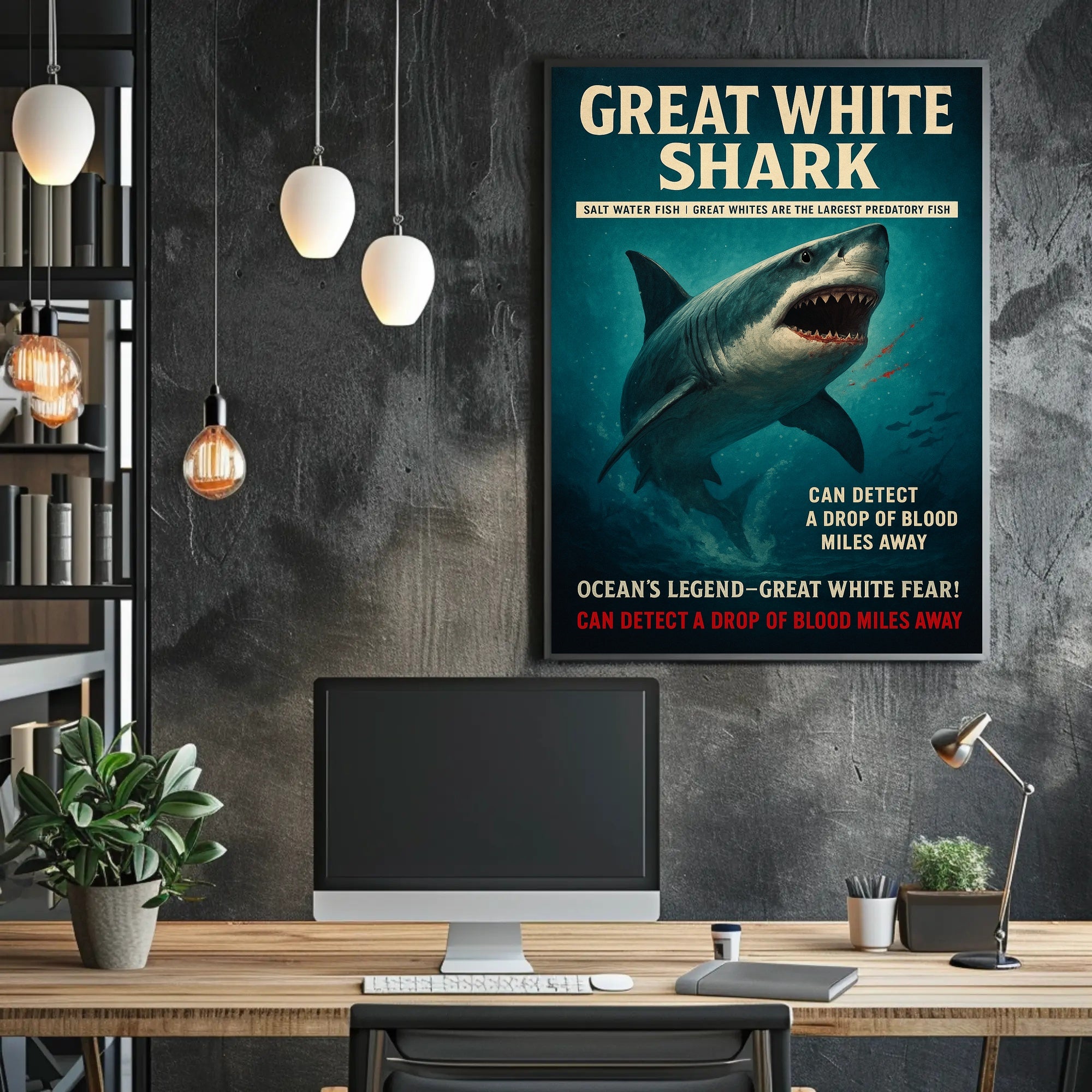 Great White Shark – Ocean's Legend Poster PosterGoat