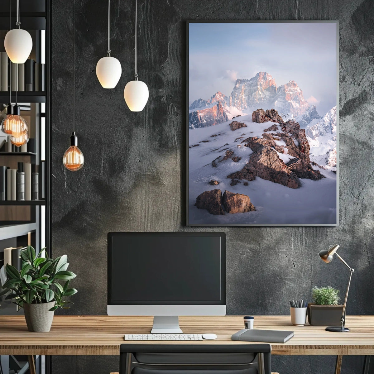 Majestic Mountain Peaks Poster