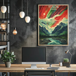 Yukon Northern Lights Adventure Travel Poster