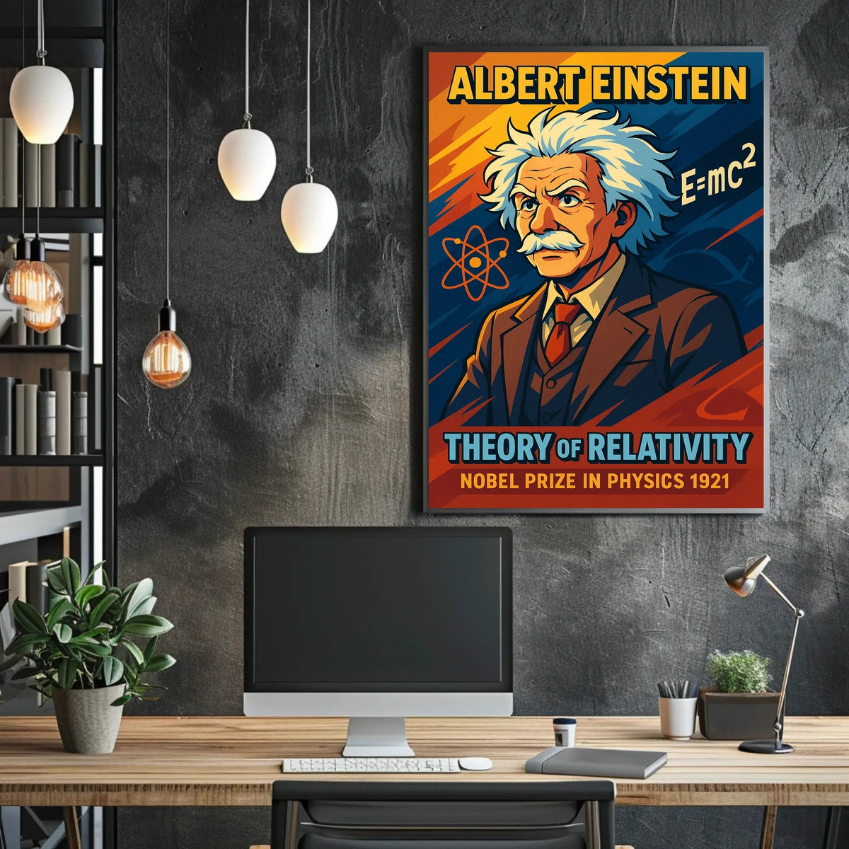 Albert Einstein Theory Of Relativity Poster