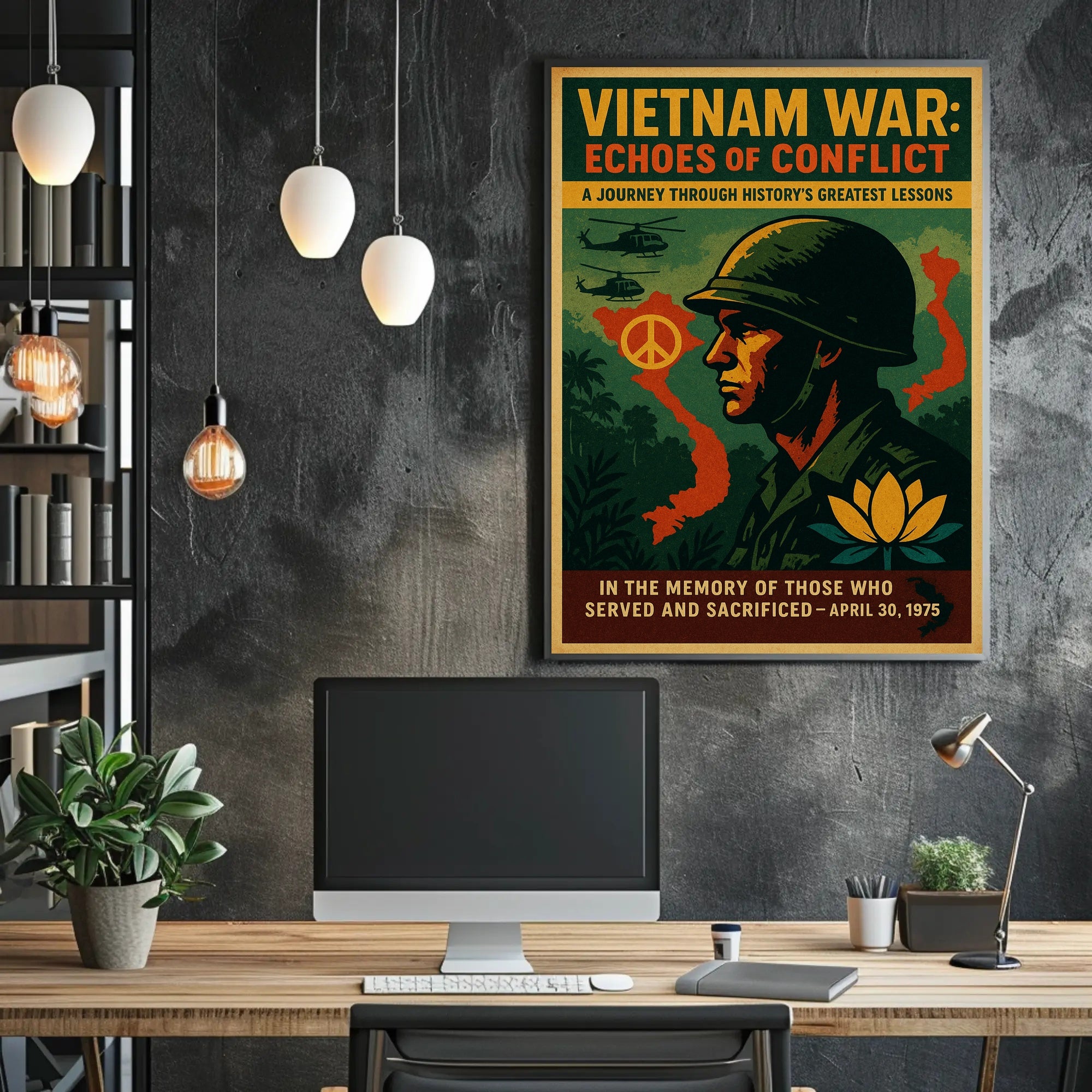 Vietnam War Echoes of Conflict Poster