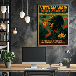 Vietnam War Echoes of Conflict Poster