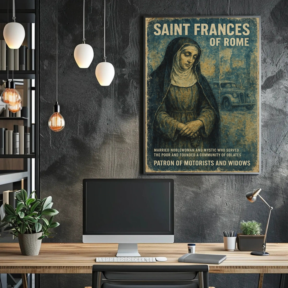Saint Frances Of Rome Poster