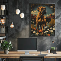 Majestic Canine In The Desert Night Poster