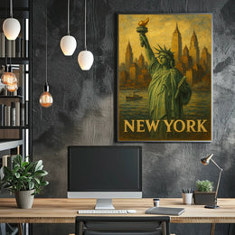 New York Iconic Cityscape Poster