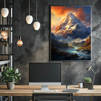 Majestic Mountain Landscape Poster