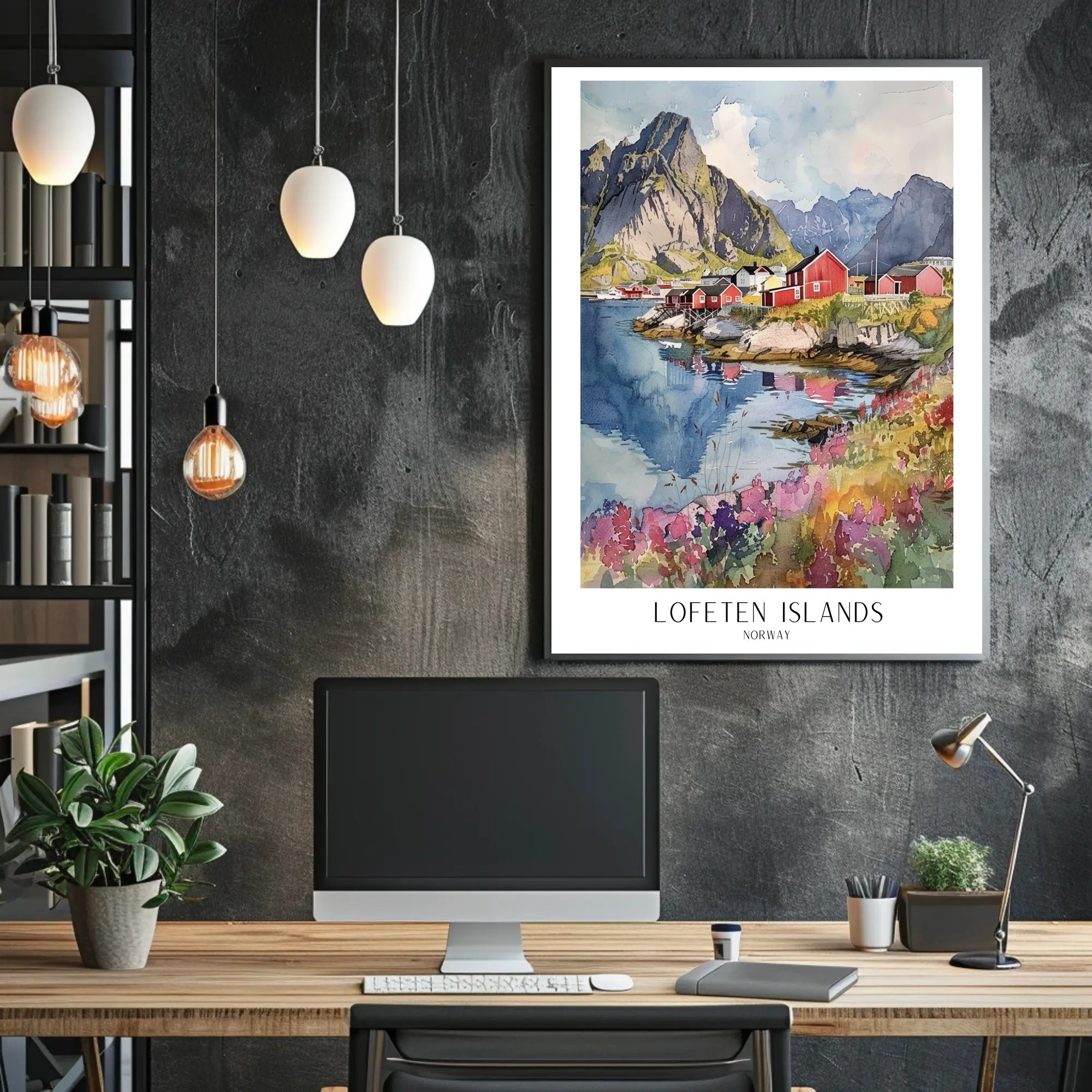 Lofoten Islands Scenic Travel Poster PosterGoat