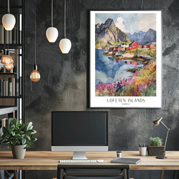 Lofoten Islands Scenic Travel Poster PosterGoat