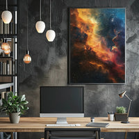 Ethereal Cosmic Nebula Photorealistic Space or Astronomy Poster PosterGoat