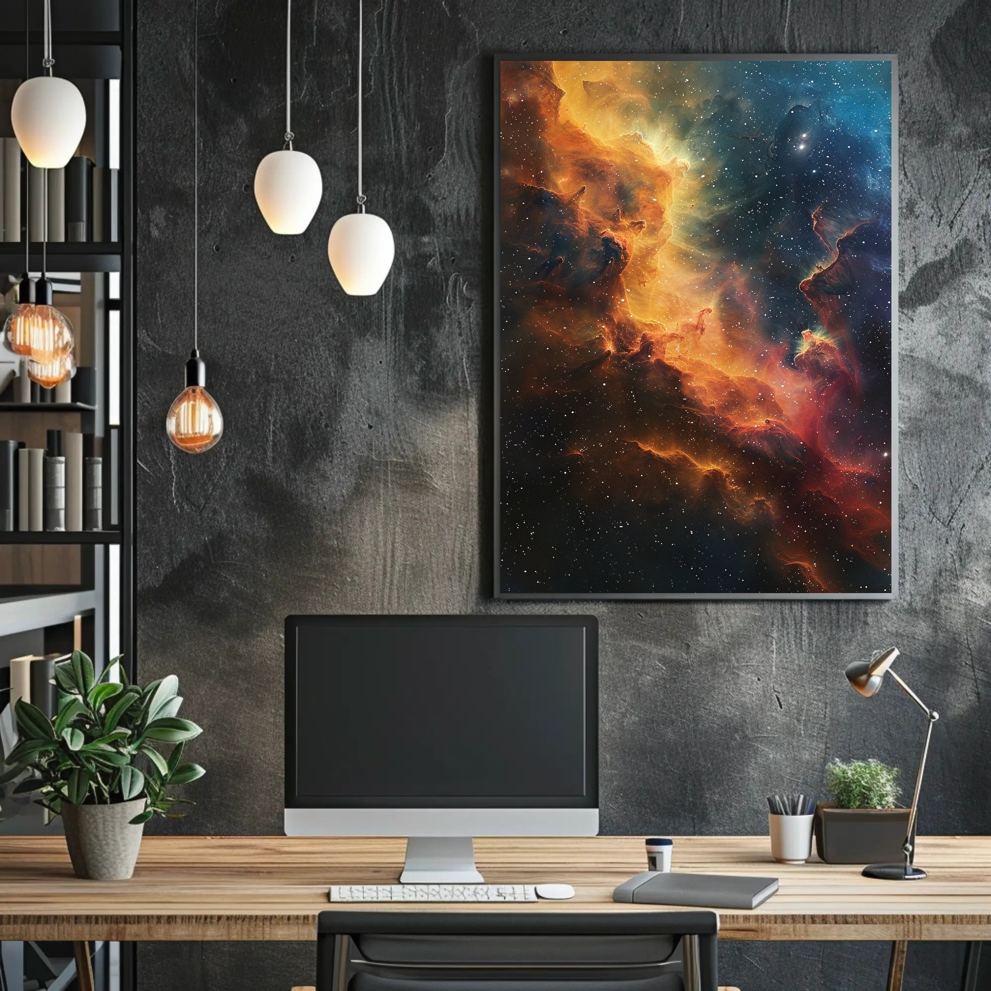 Ethereal Cosmic Nebula Photorealistic Space or Astronomy Poster PosterGoat