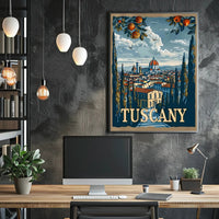 Scenic Tuscany: A Panoramic View of Tradition and Nature Poster