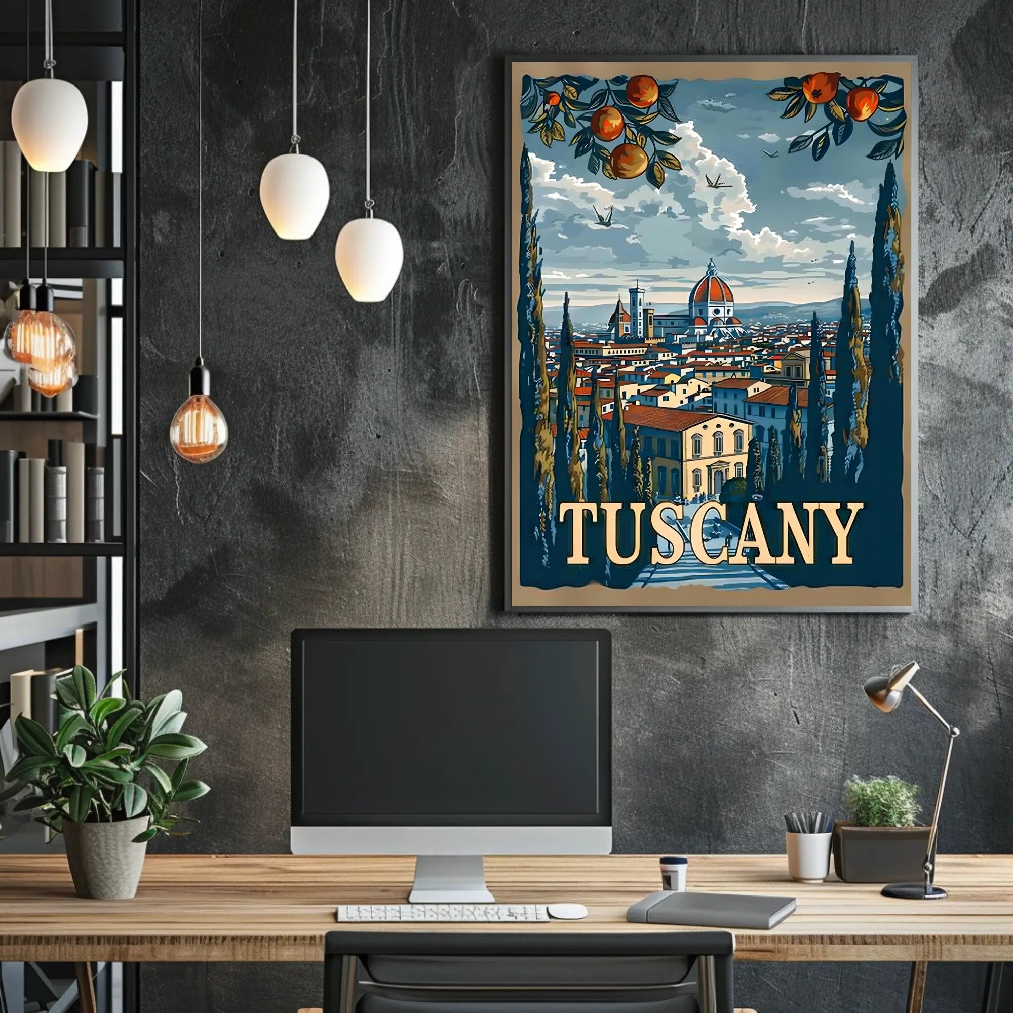 Scenic Tuscany: A Panoramic View of Tradition and Nature Poster