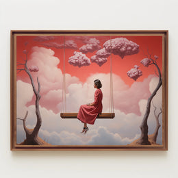 Surreal Swing in Dreamscape Fantasy or Mythology Poster