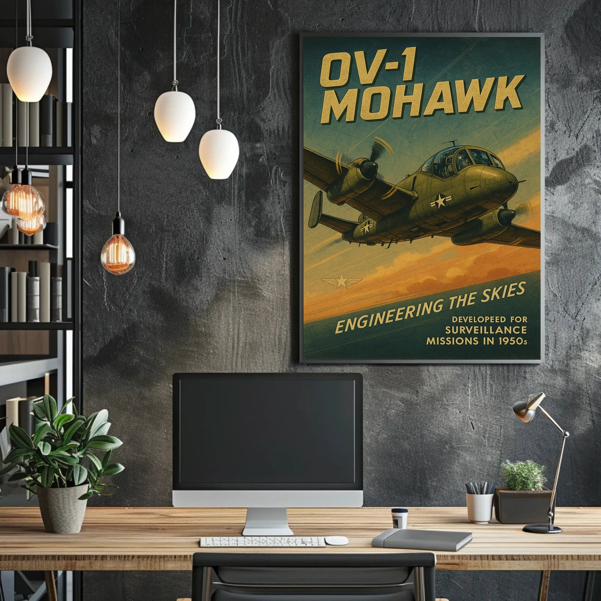 OV-1 Mohawk Engineering the Skies Poster