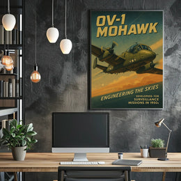 OV-1 Mohawk Engineering the Skies Poster