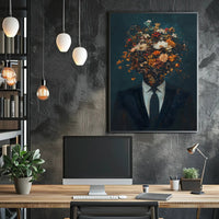 Blossoming Identity Surreal Floral Poster Print