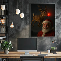 Santa and Rudolphs Holiday Cheer Poster
