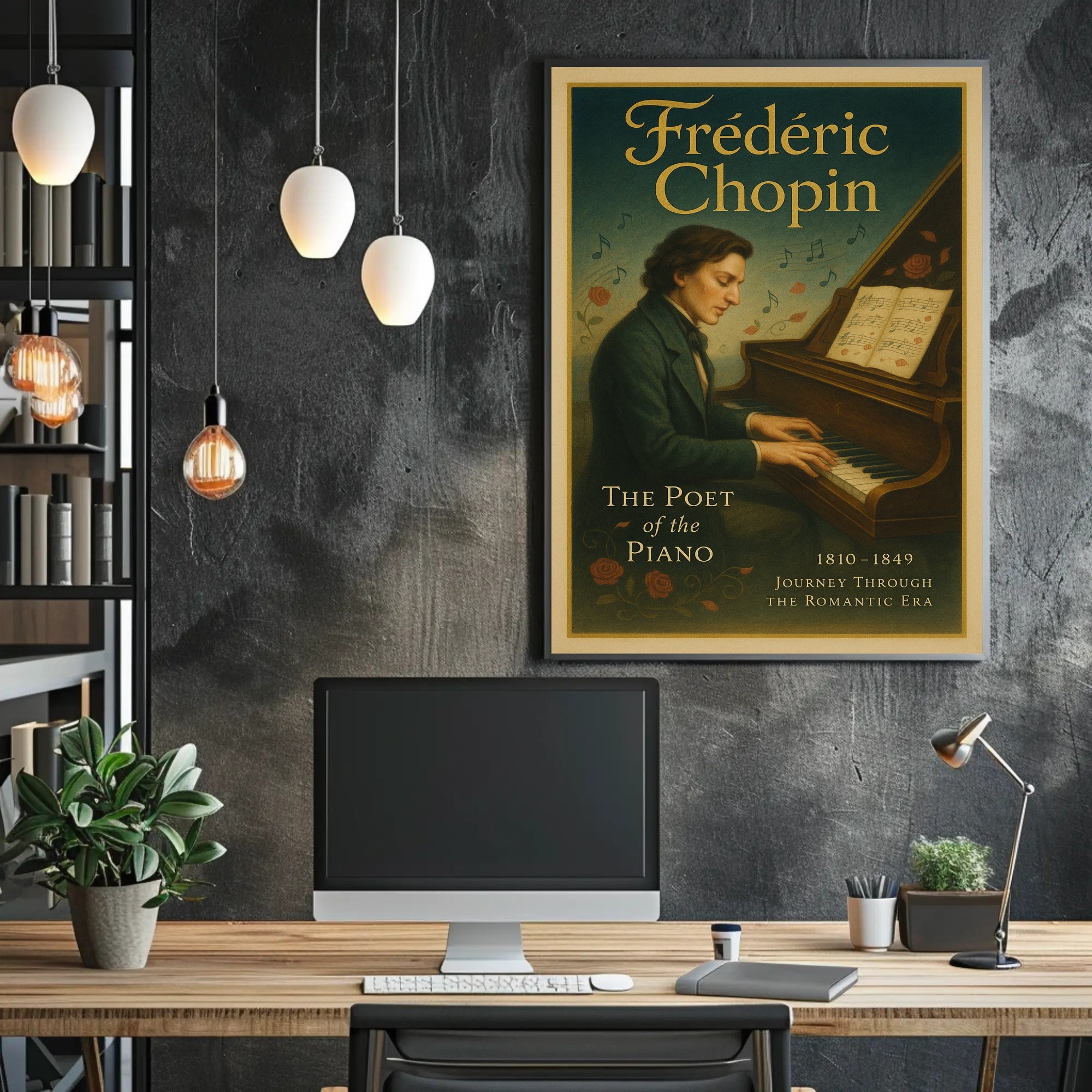Frédéric Chopin The Poet of the Piano Poster PosterGoat