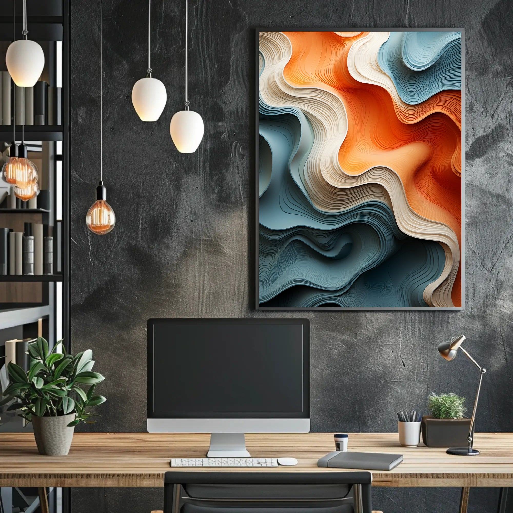 Flowing Colors Poster PosterGoat