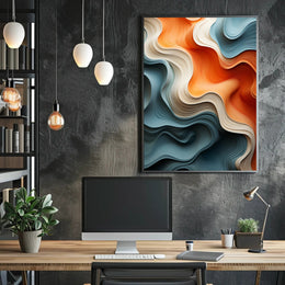 Flowing Colors Poster PosterGoat