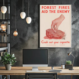 Forest Fires Aid the Enemy Poster PosterGoat