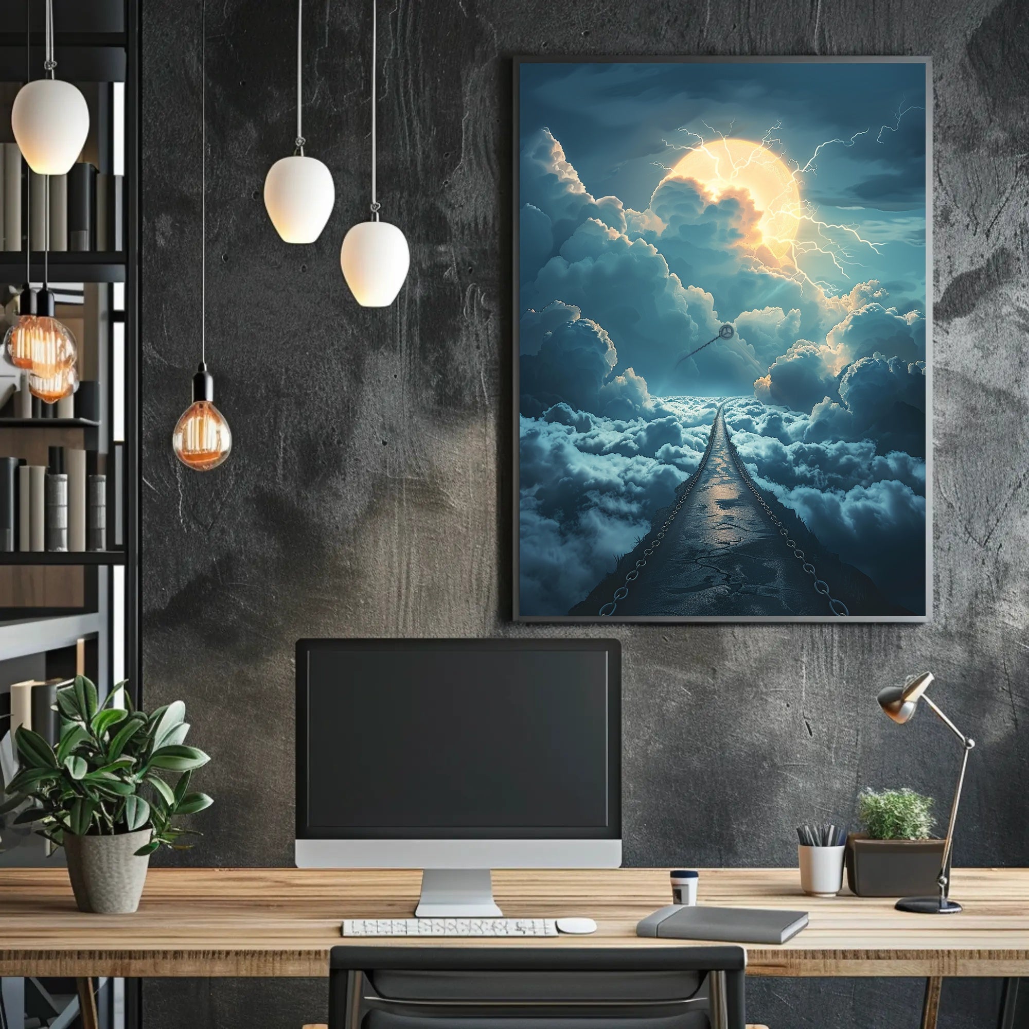 Surreal Road to the Sky Fantasy or Mythology Poster PosterGoat