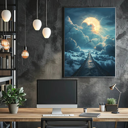 Surreal Road to the Sky Fantasy or Mythology Poster PosterGoat