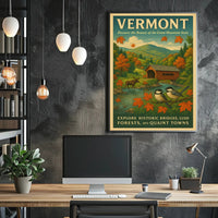 Vermont Charm Wall Art Poster Decor