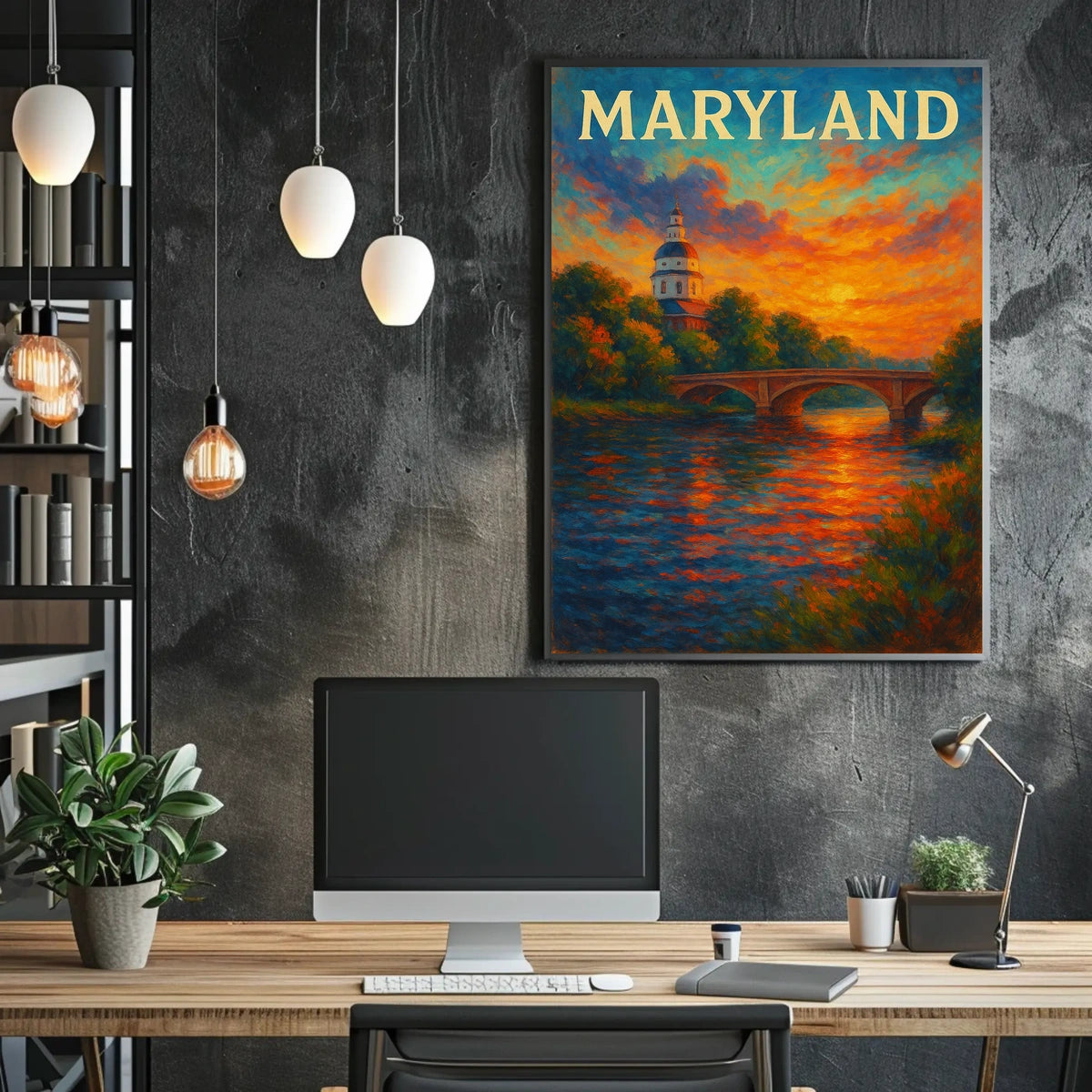 Maryland Sunset Poster