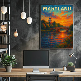Maryland Sunset Poster