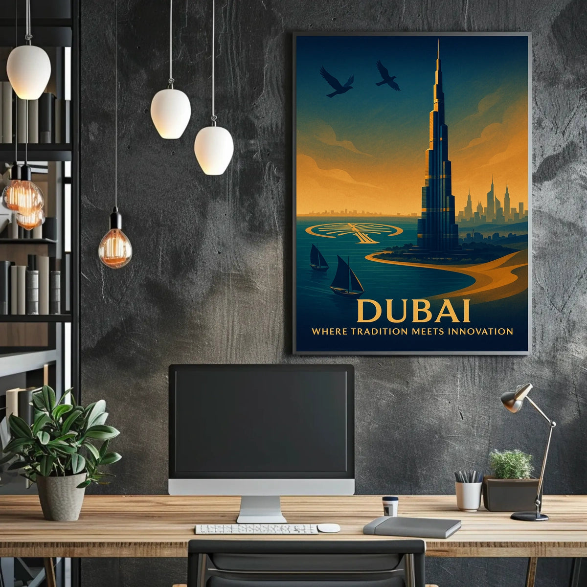 Dubai Where Tradition Meets Innovation Poster